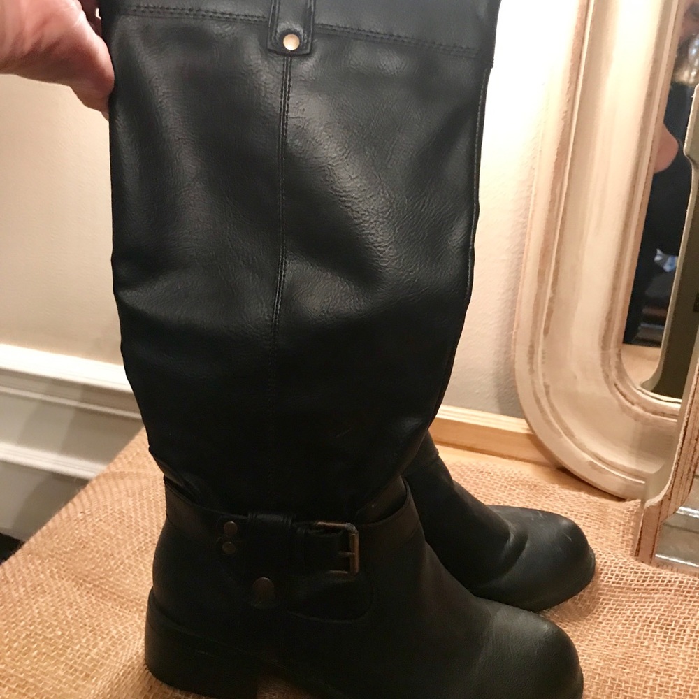 Rampage black tall boots